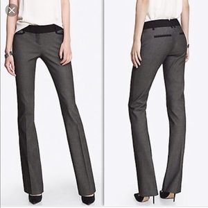 Express Columnist black trimmed gray pants